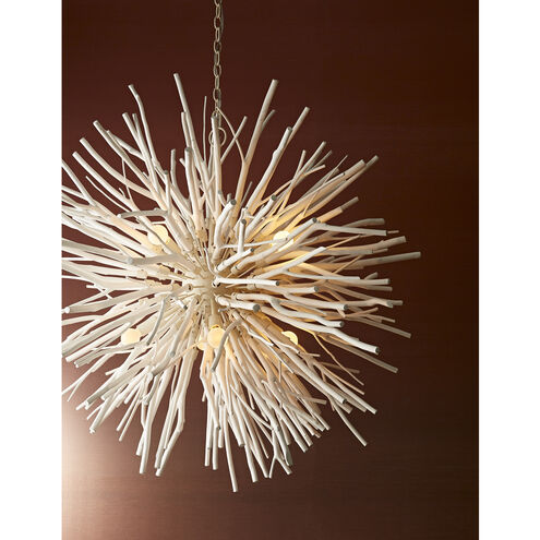 Finch 8 Light 43 inch White Chandelier Ceiling Light